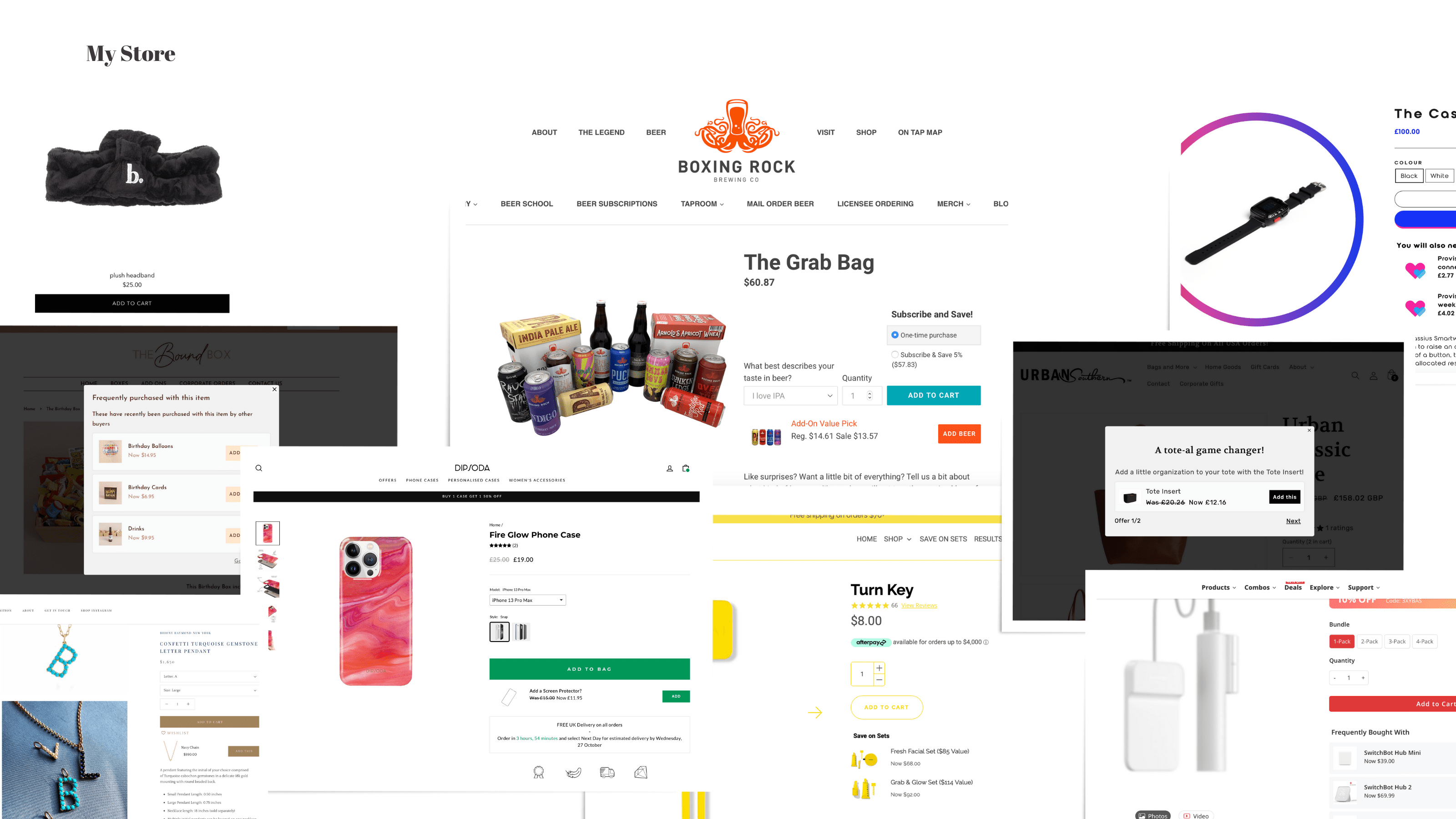SellUp on merchant stores