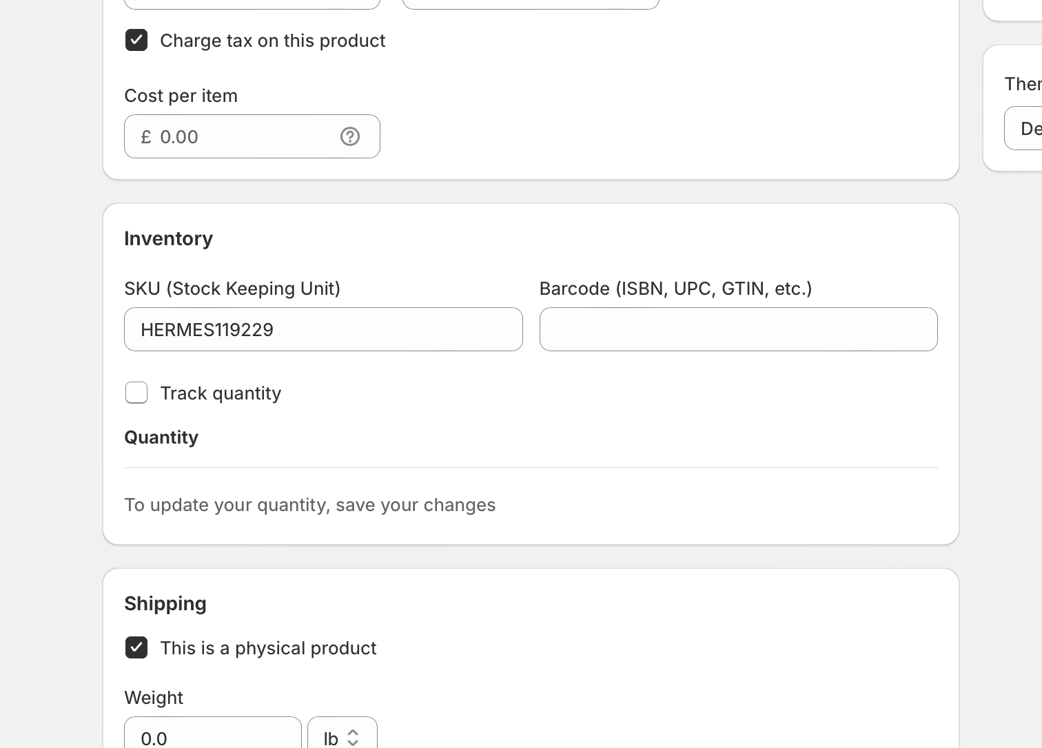 Shopify SKU Generator