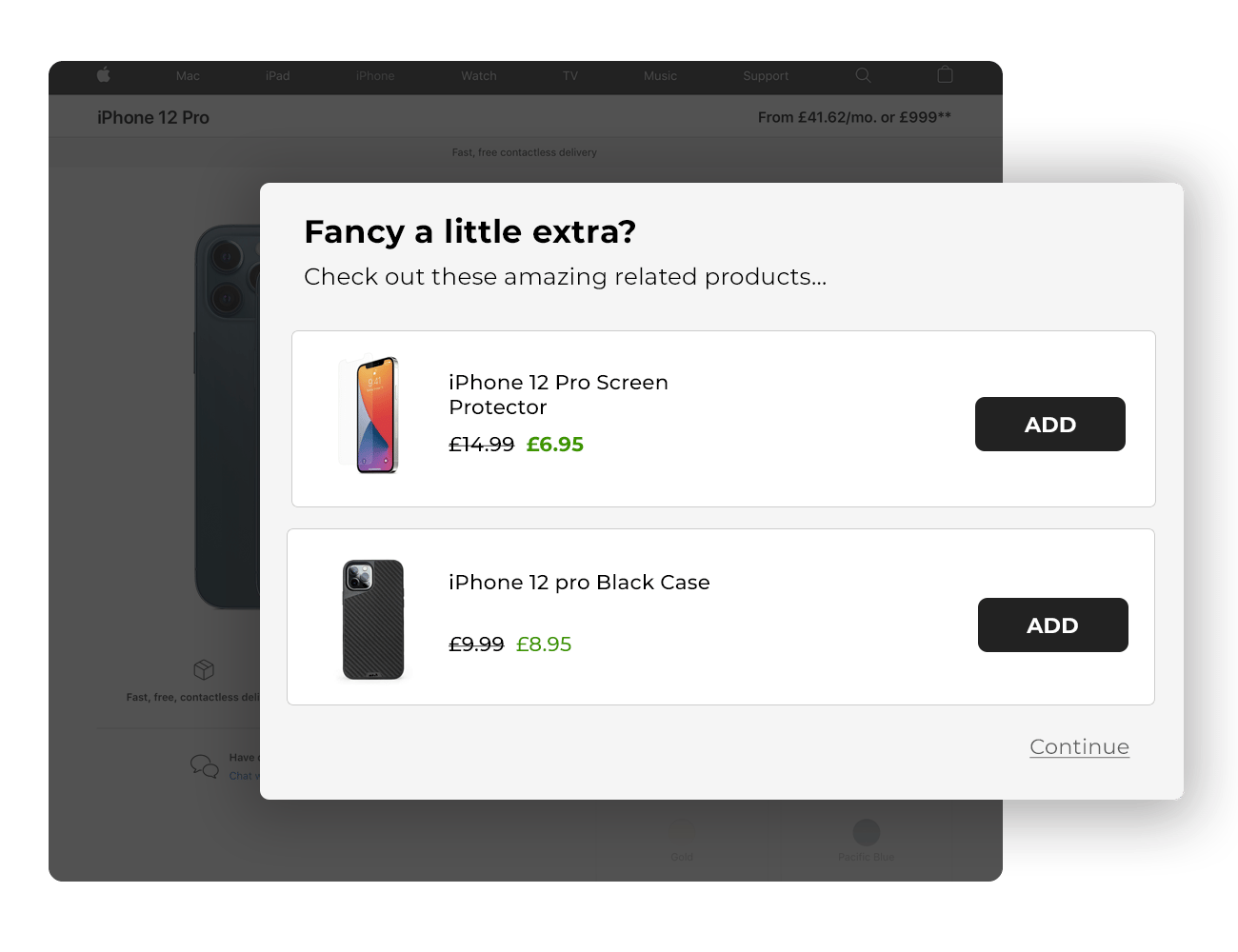 upsell on Shopify