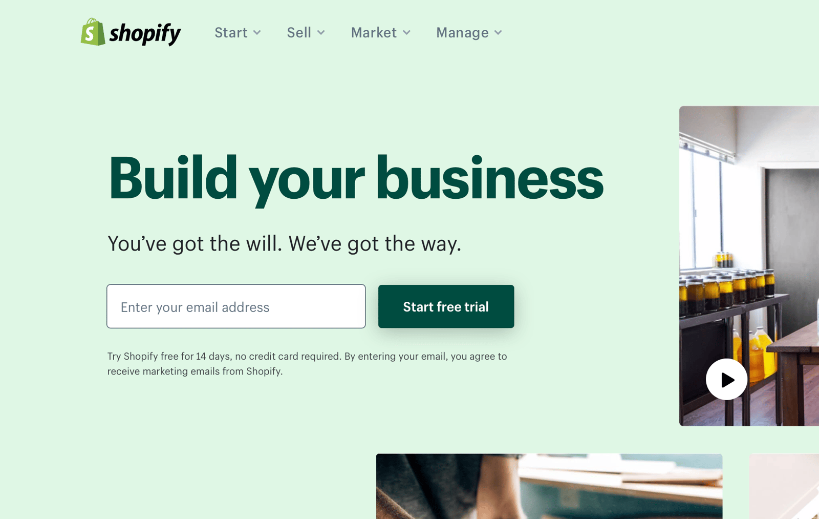 Build an online store with Shopify