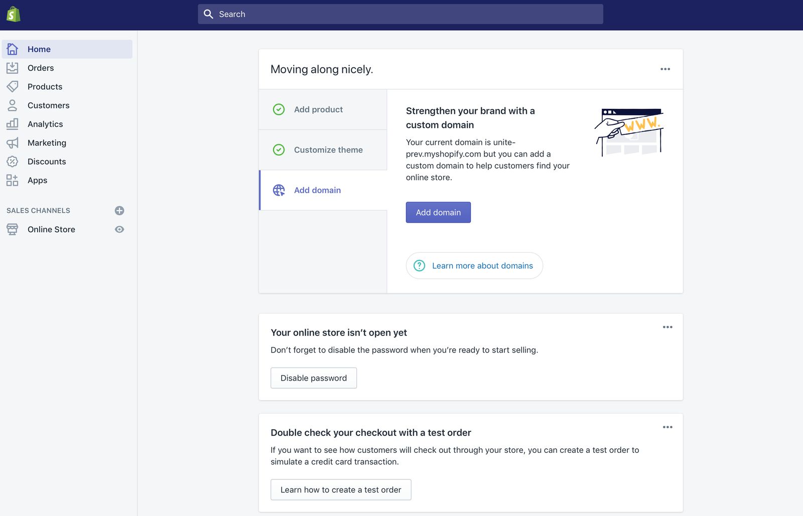 Shopify Admin Overview