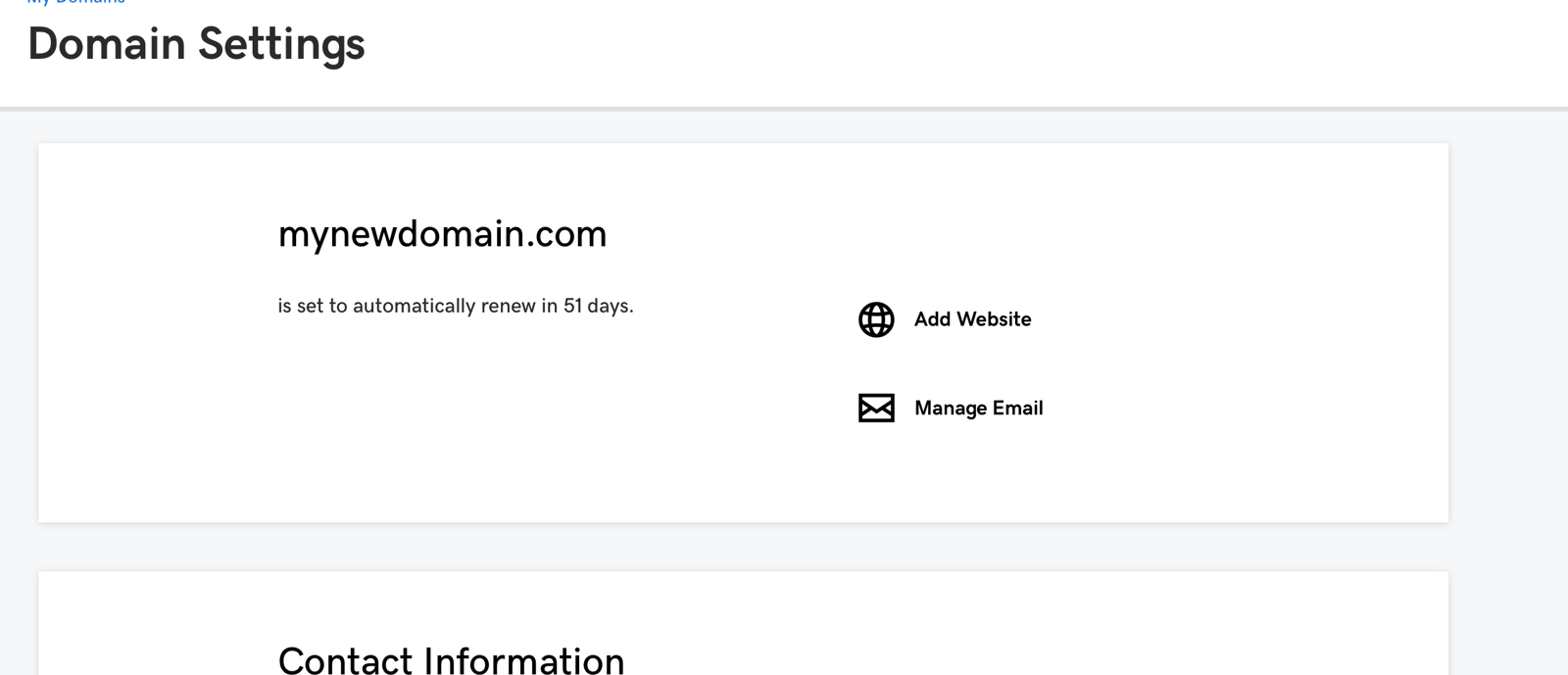 setting up your domain