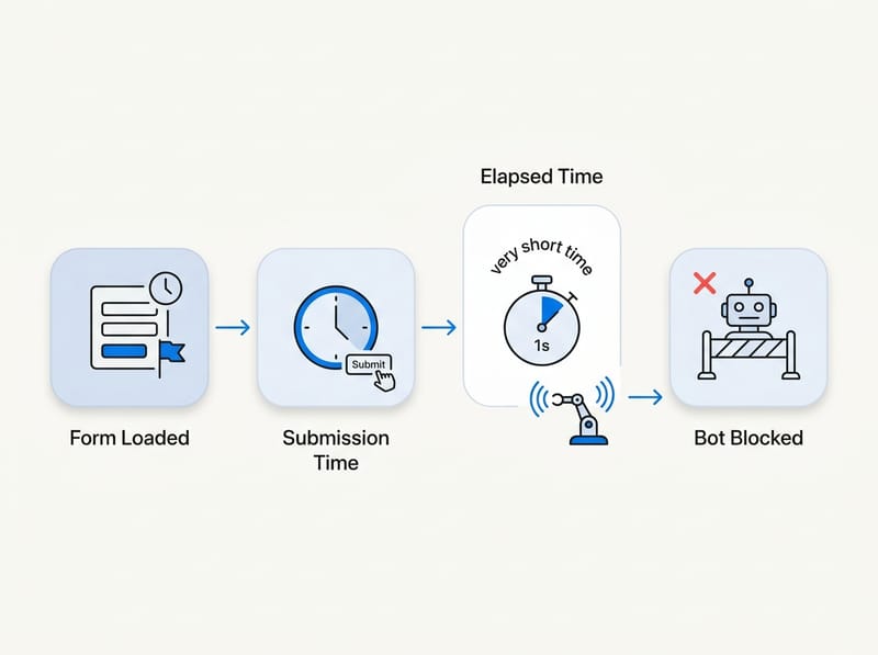 How do submission-time checks identify bots?