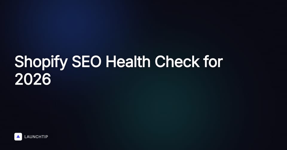 Complete Shopify SEO Health Check: Your Technical SEO Checklist for 2026