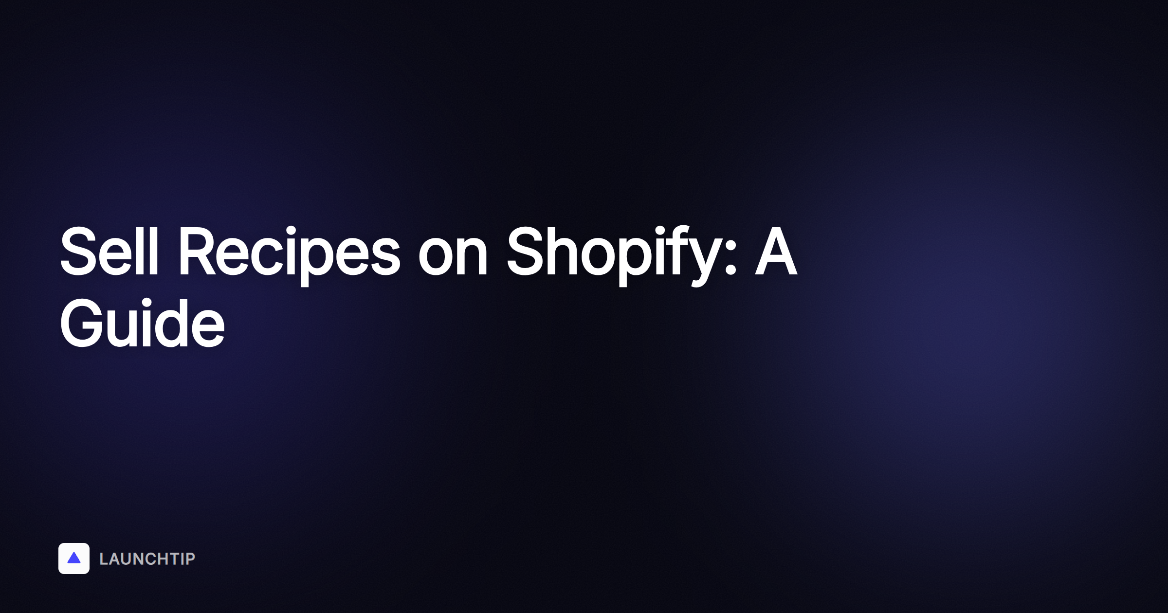 Cómo vender recetas en Shopify: guía paso a paso