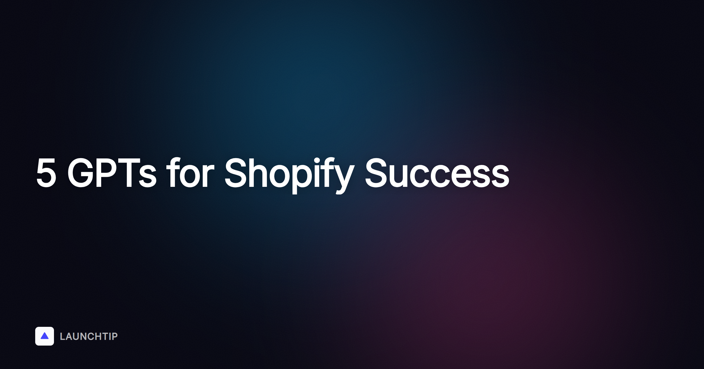 5 GPTs pour aider les marchands Shopify à développer leur activité