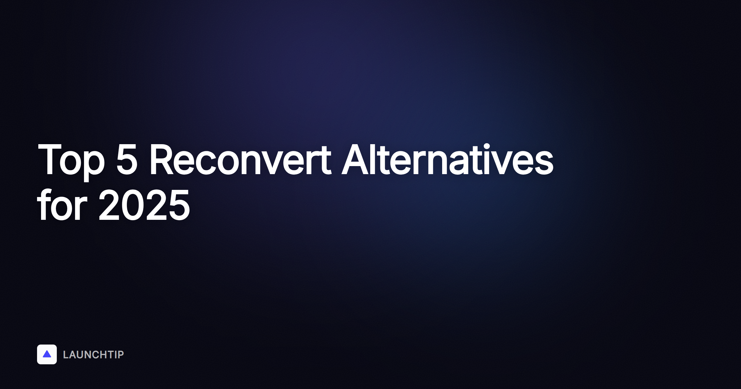 5 Melhores Alternativas ao ReConvert: Atualizado para 2025