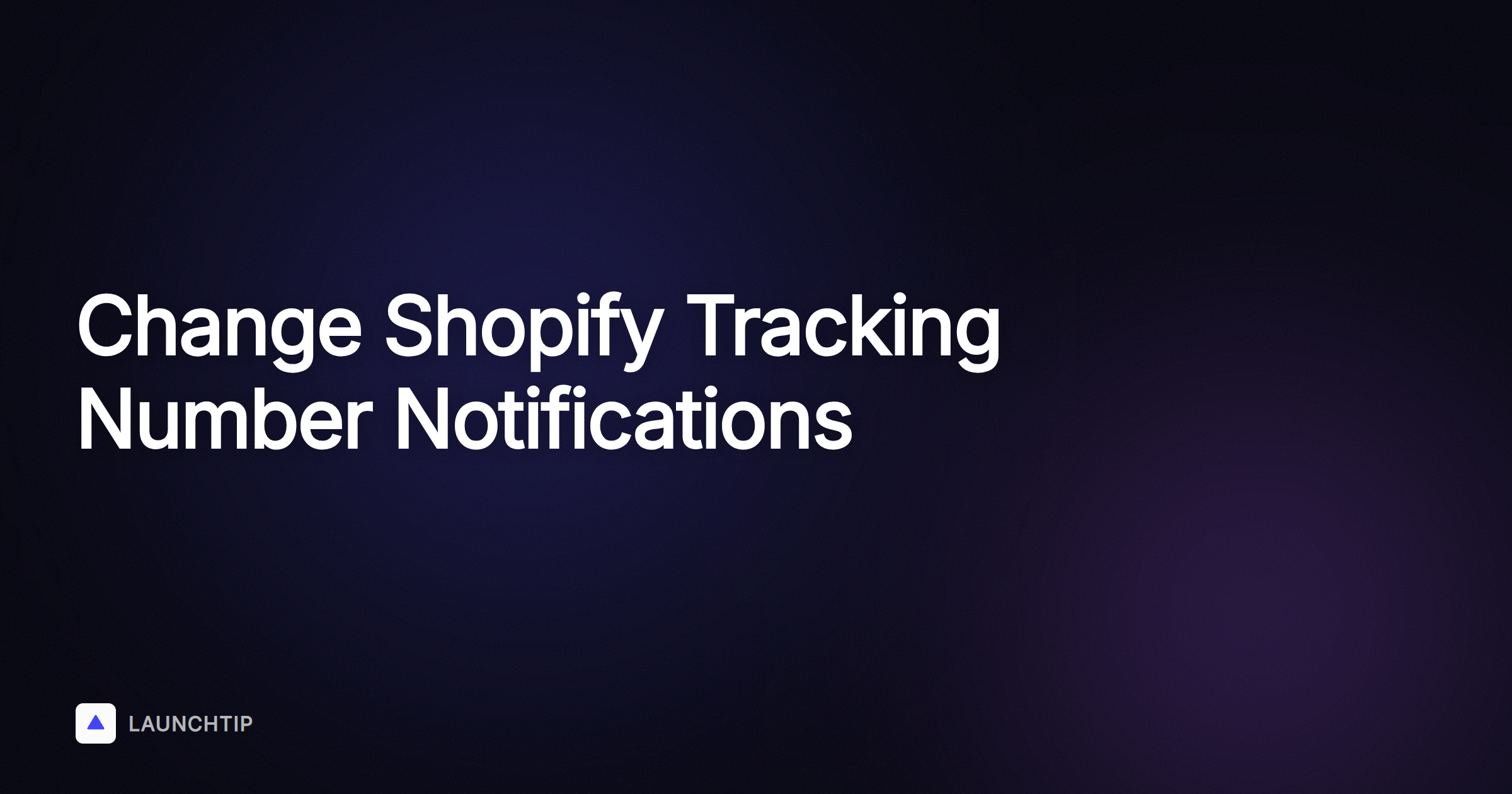 Come modificare il numero di tracciamento nelle notifiche automatiche su Shopify
