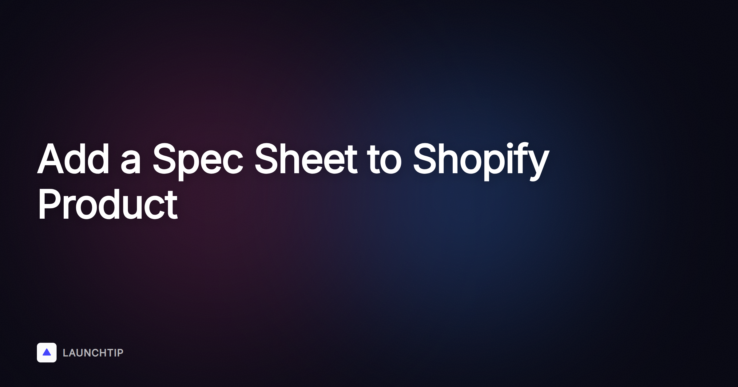 Comment ajouter une fiche technique à une description de produit sur Shopify