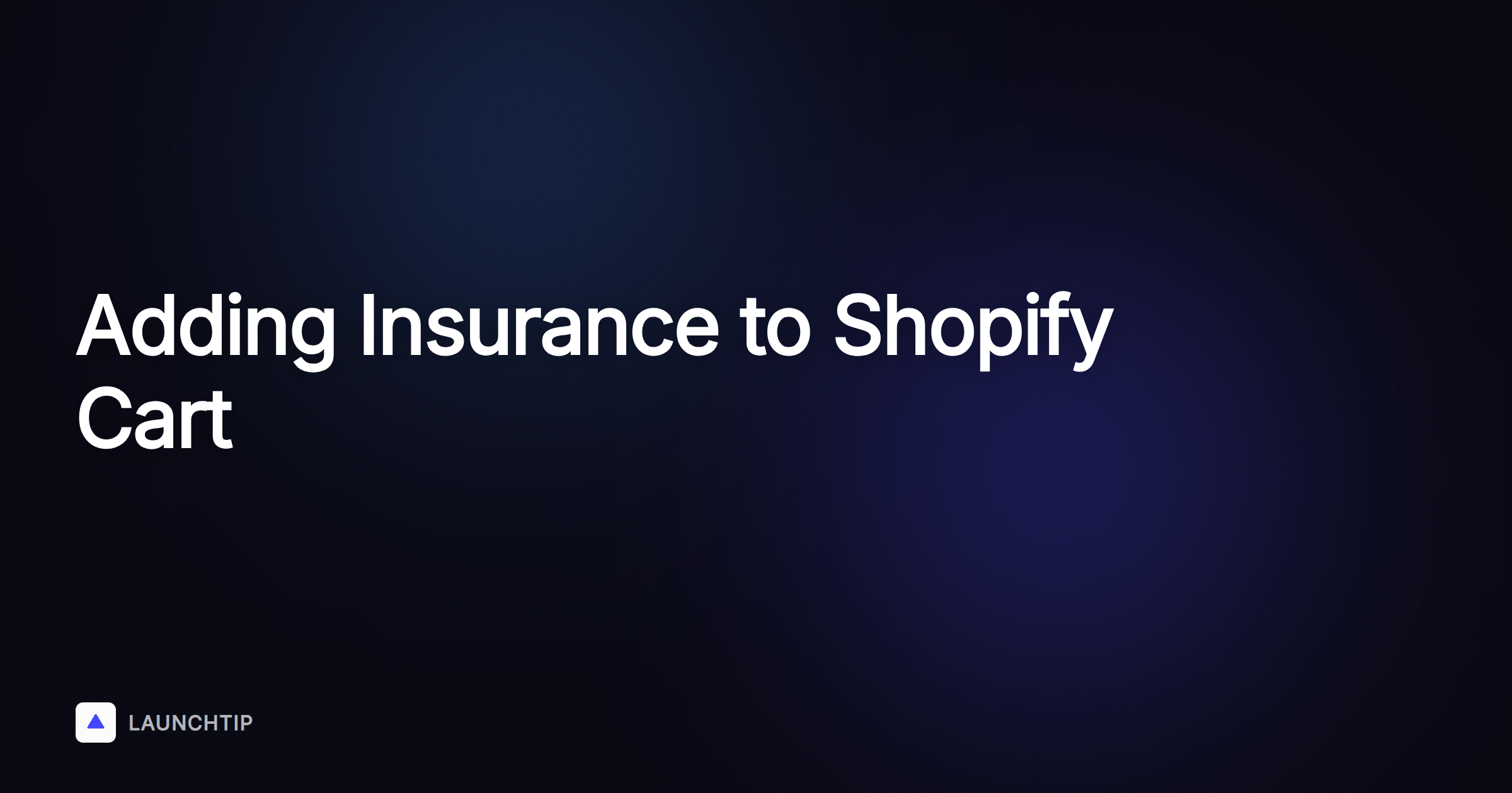 How to Add Insurance to the Shopping Cart in Shopify