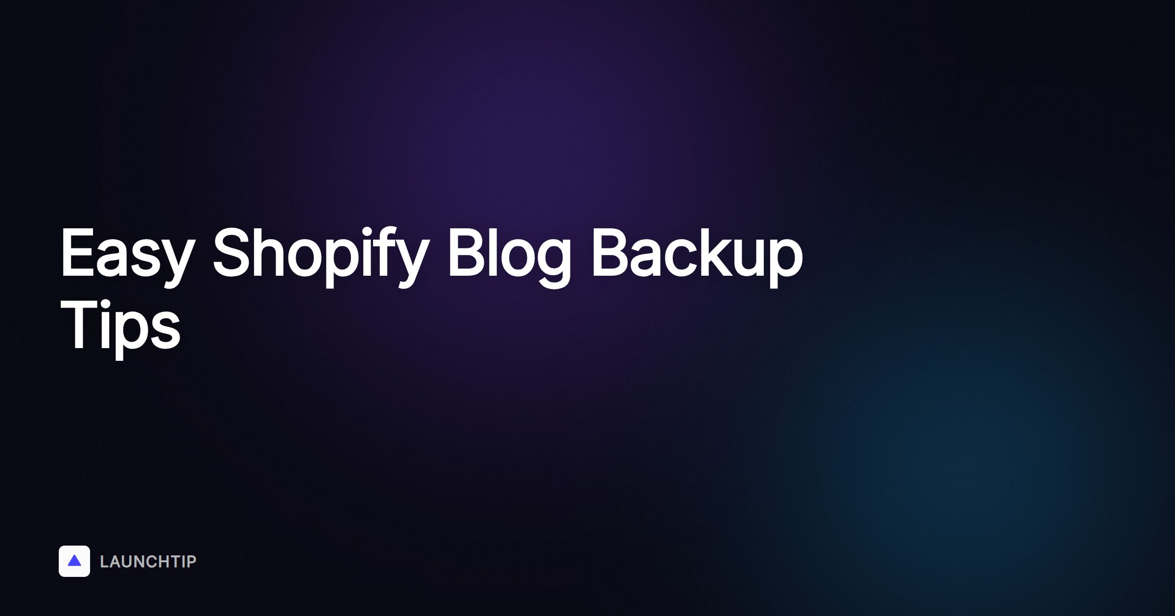 So sicherst du Blogbeiträge und Seiten in Shopify ganz einfach