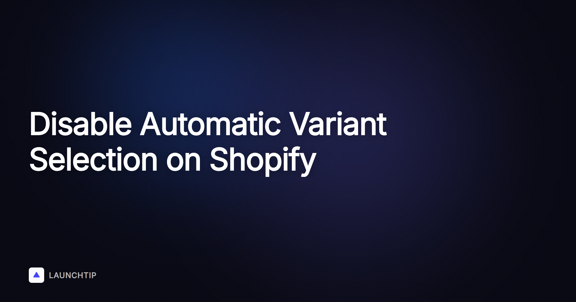 Cómo desactivar la selección automática de variantes de producto en una página de producto de Shopify