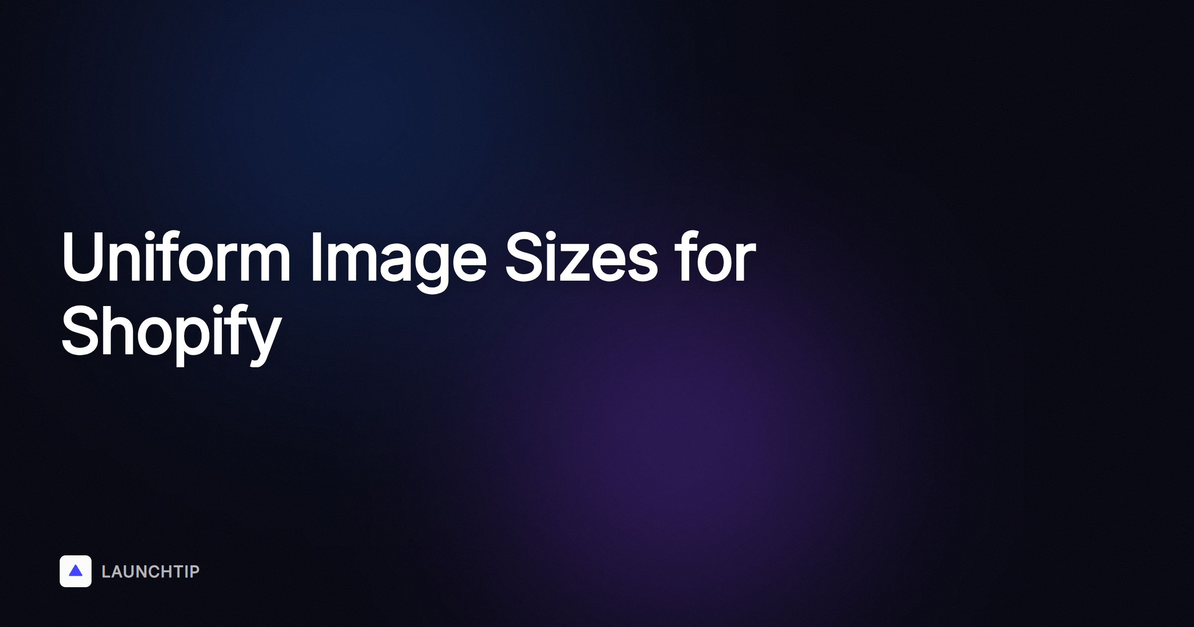 So bringst du Bilder in deinem Shopify-Shop auf die gleiche Größe