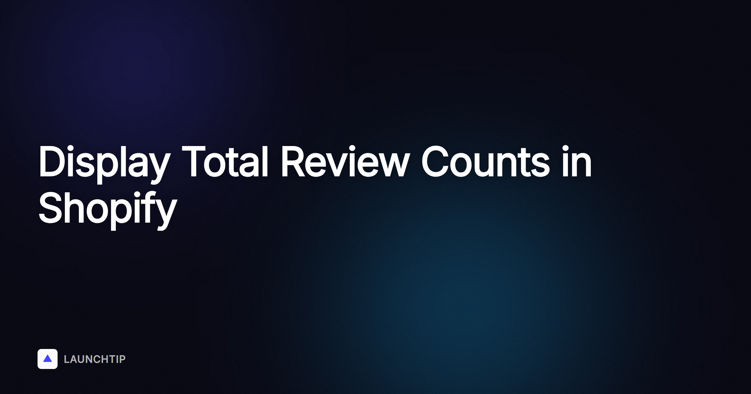 Comment afficher le nombre total d’avis depuis l’application Shopify Product Reviews