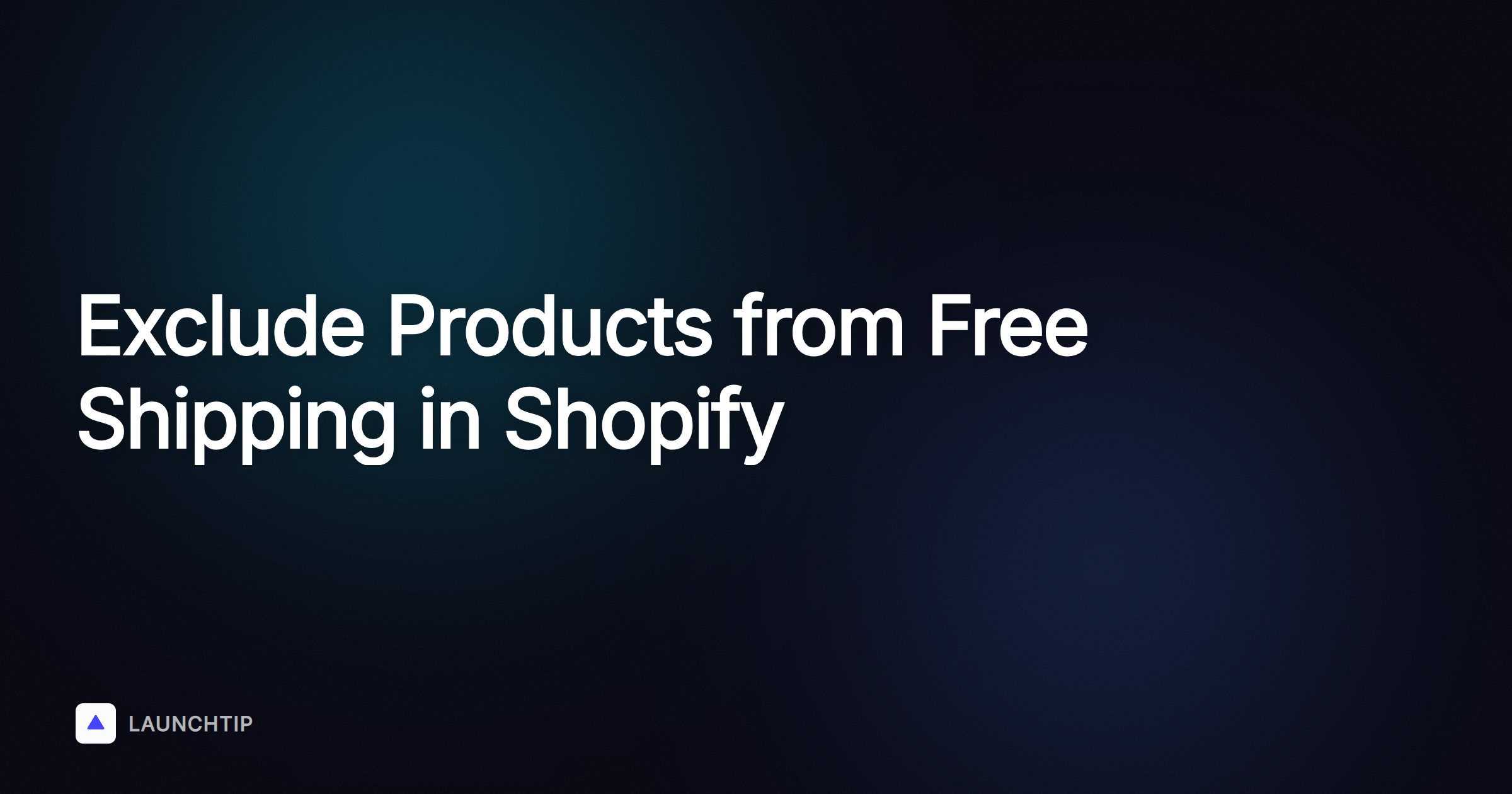 Cómo excluir productos del envío gratis en Shopify
