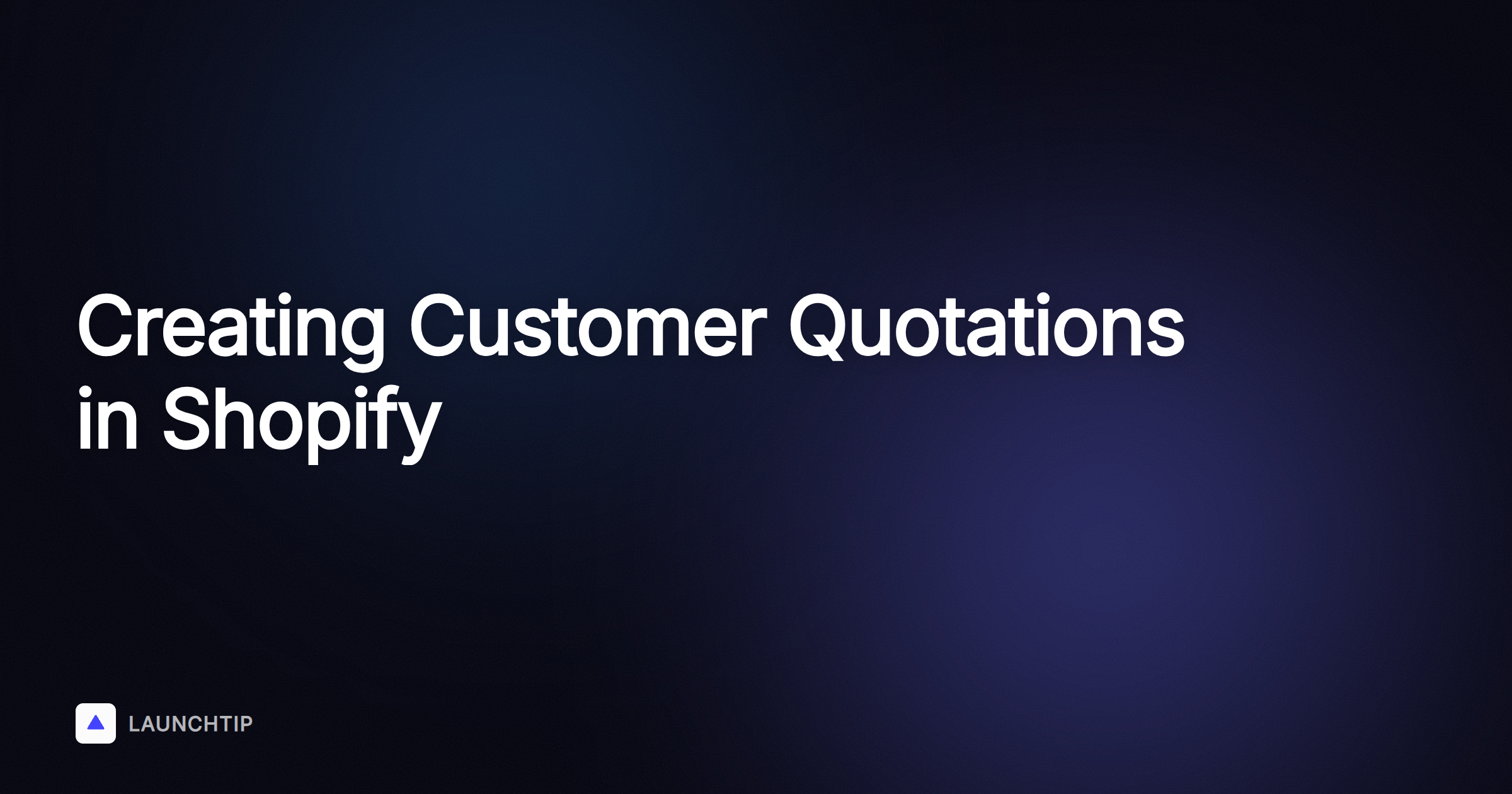 Come creare un preventivo per un cliente su Shopify