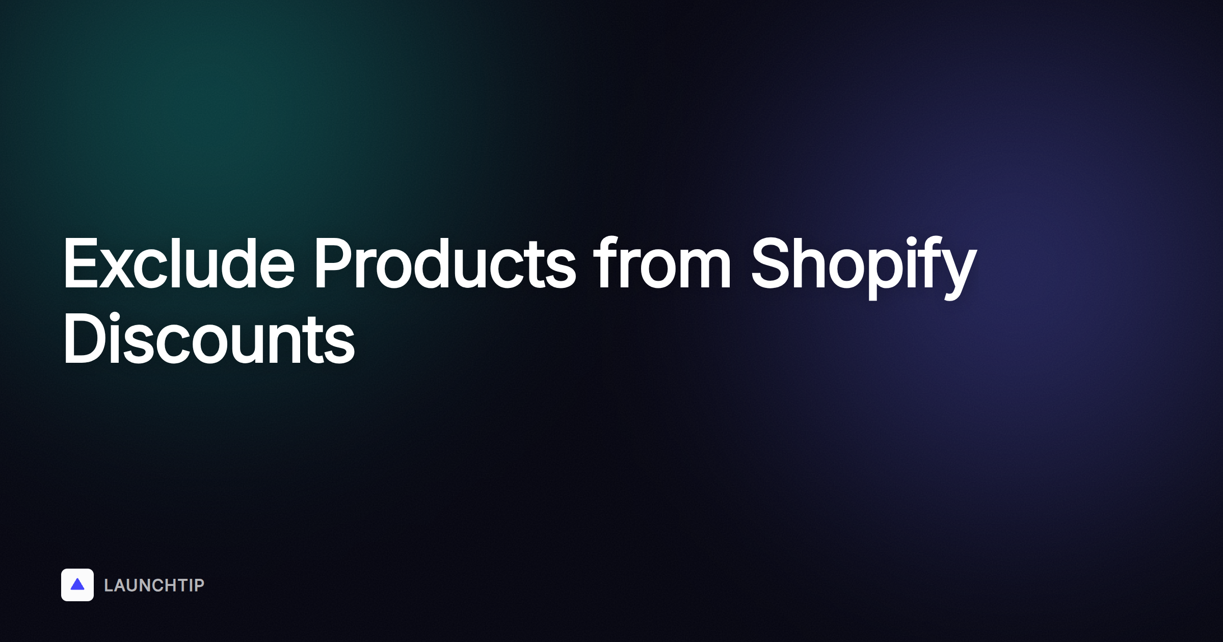 How to Exclude Certain Products from Discounts on Shopify in 2026