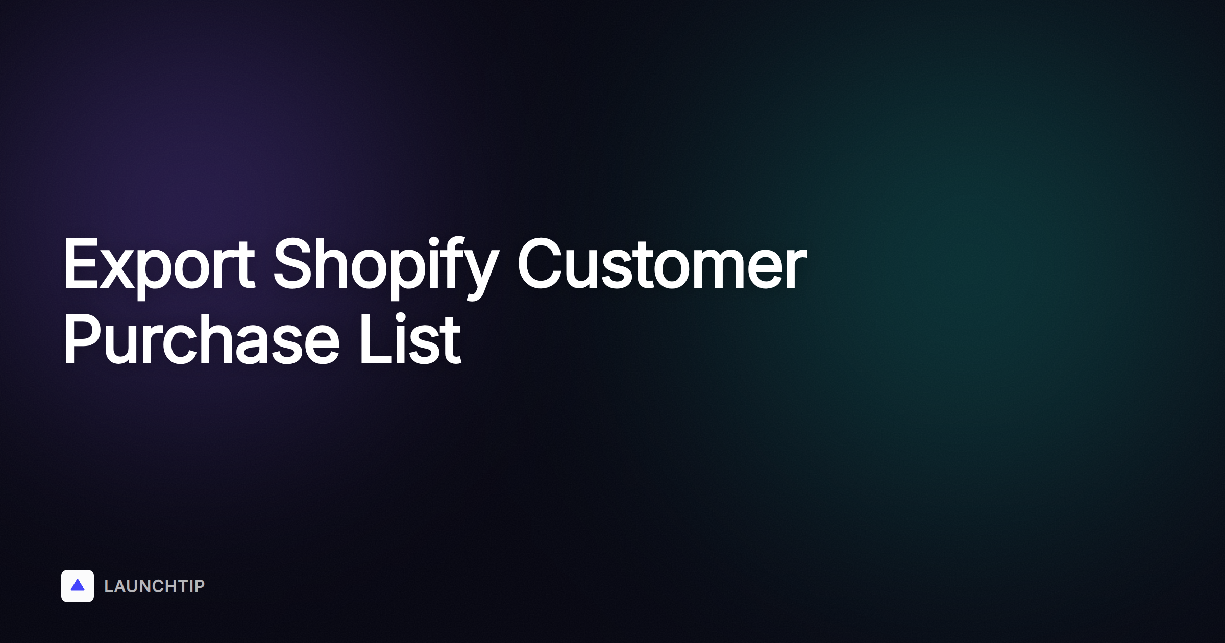 Exportando uma Lista de Clientes que Compraram um Produto ou Coleção na Shopify