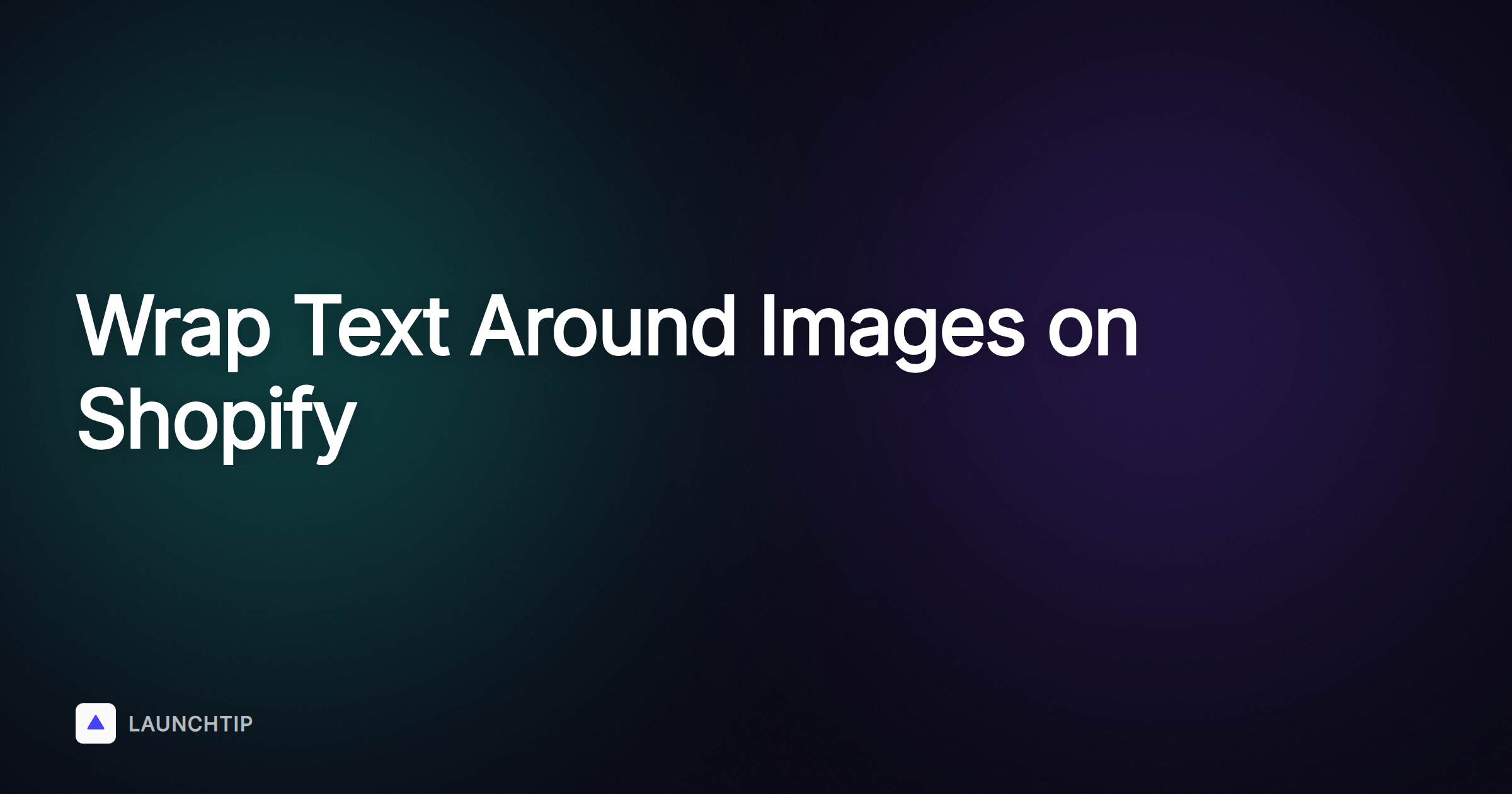 Habiller le texte autour d’une image sur une page produit, collection ou article de blog Shopify
