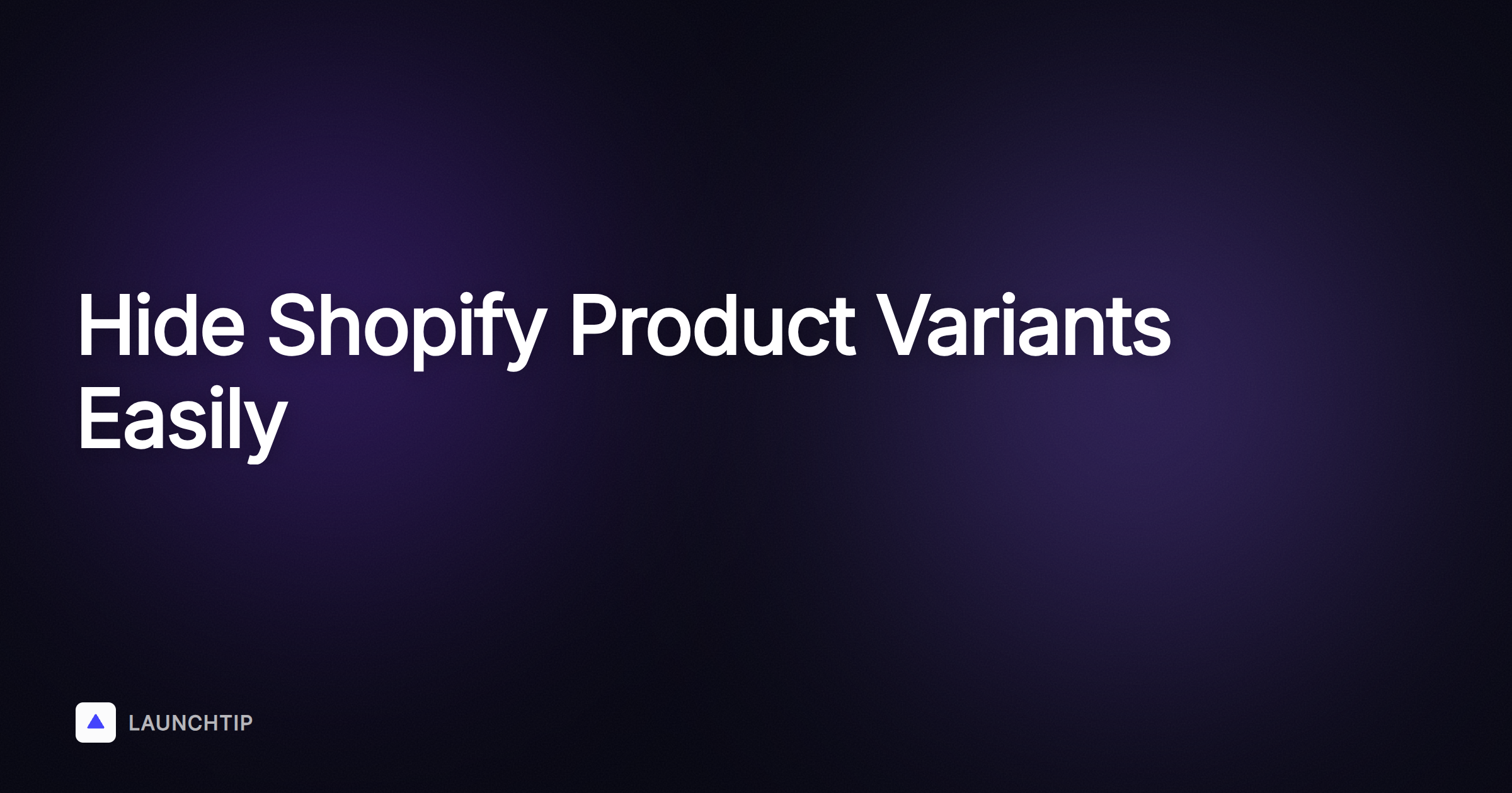 Comment masquer des variantes de produit sans les supprimer sur Shopify