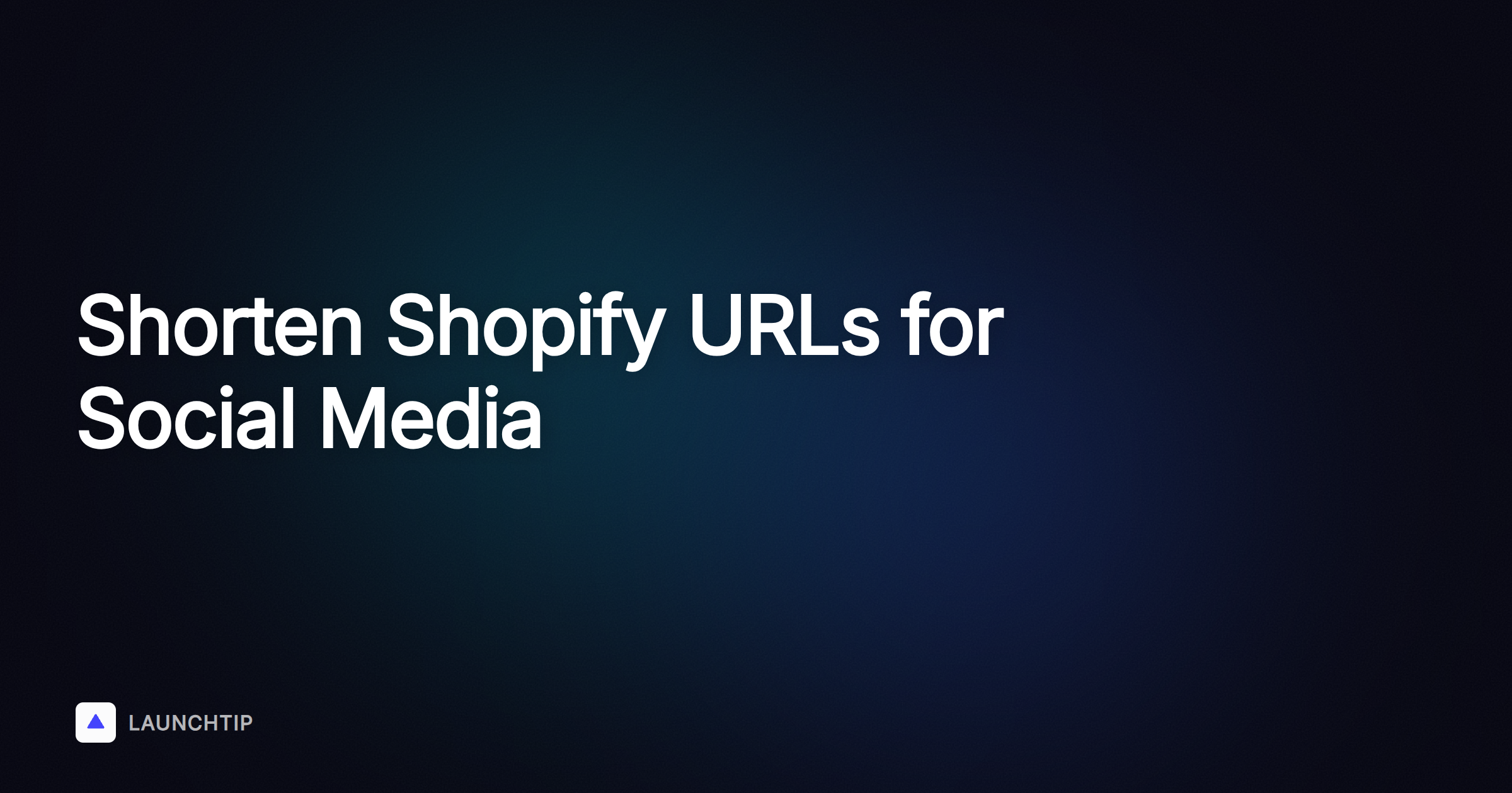 Cómo acortar URLs de Shopify para compartir en redes sociales