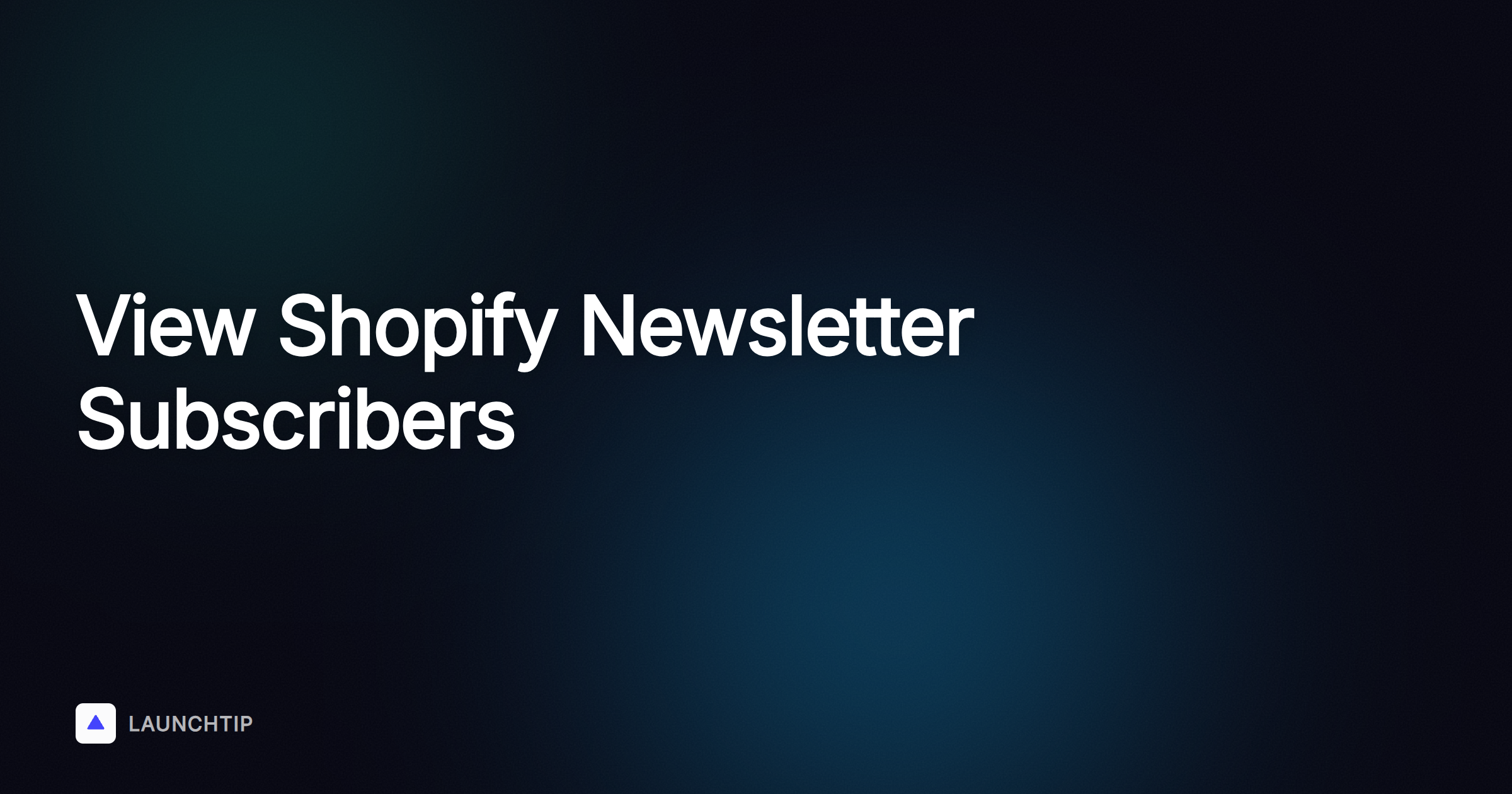 Como acessar e visualizar assinantes da newsletter no Shopify