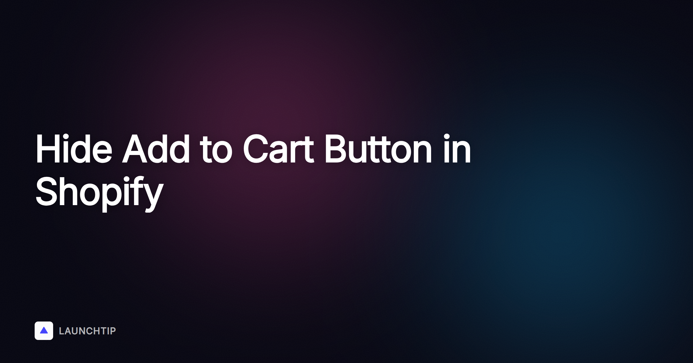 How to Hide the Add to Cart Button on Specific Products in Shopify