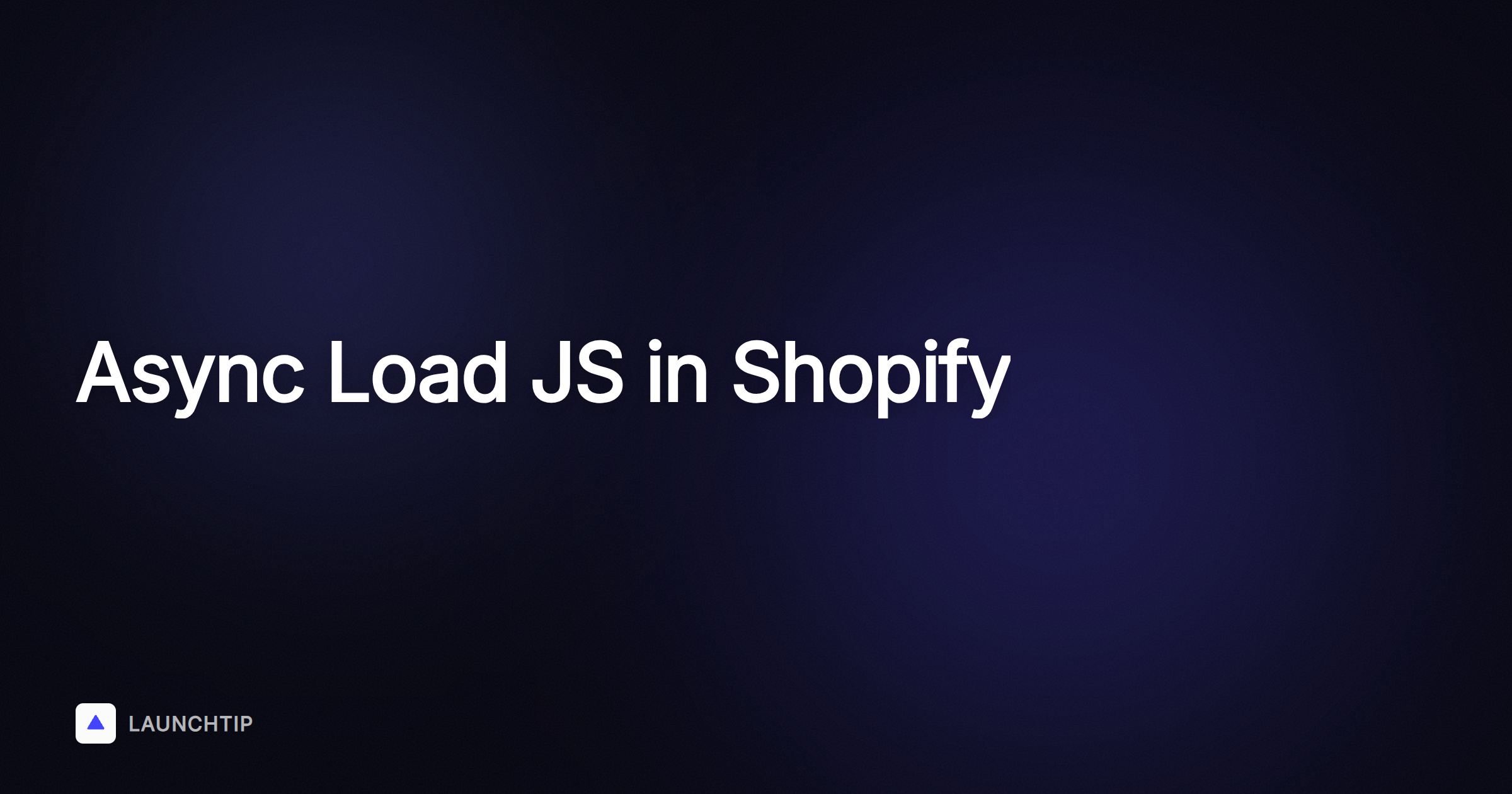 How to Async Load or Defer a JS File in Shopify