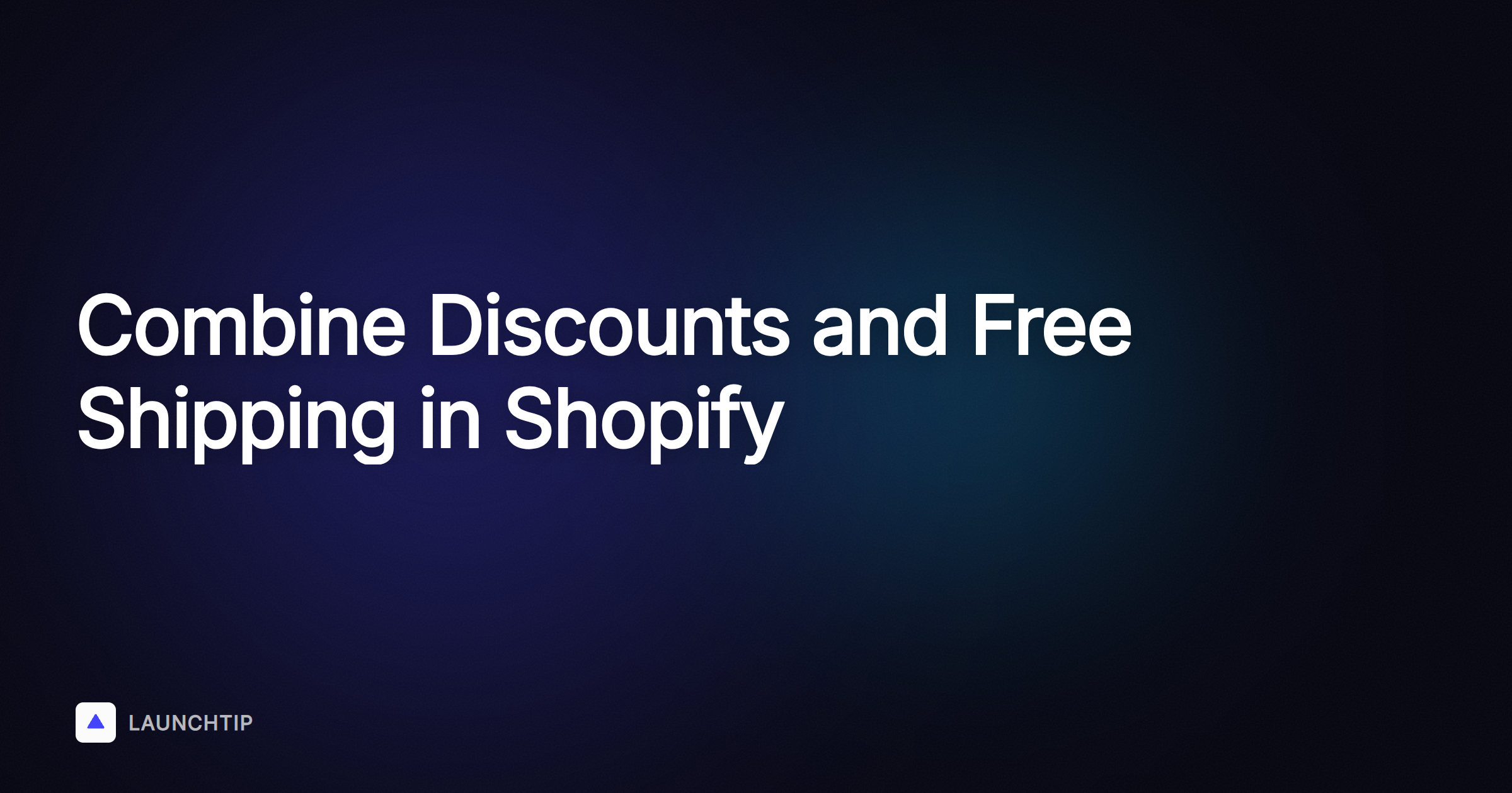 How to Combine a Discount Code with Free Shipping in Shopify