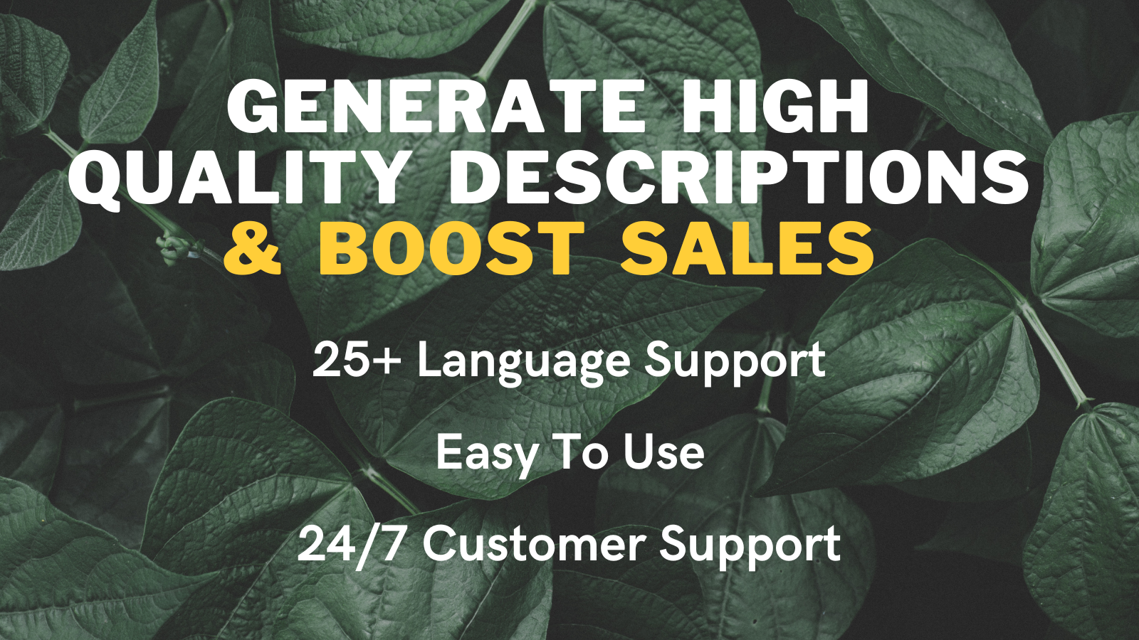 ChatGPT-AI Product Description Shopify app dashboard