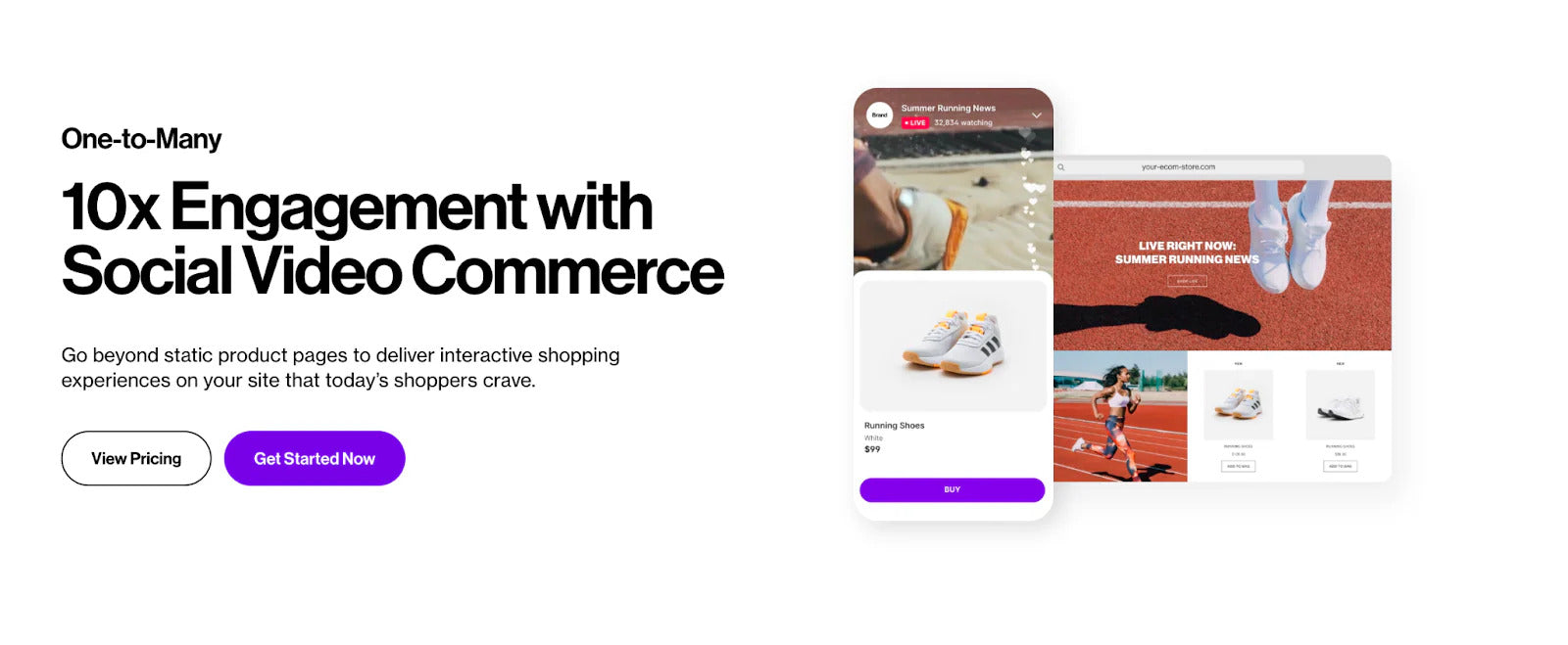 Ejemplo de live shopping con Bambuser