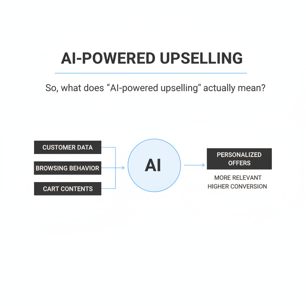 So, what does “AI-powered upselling” actually mean?