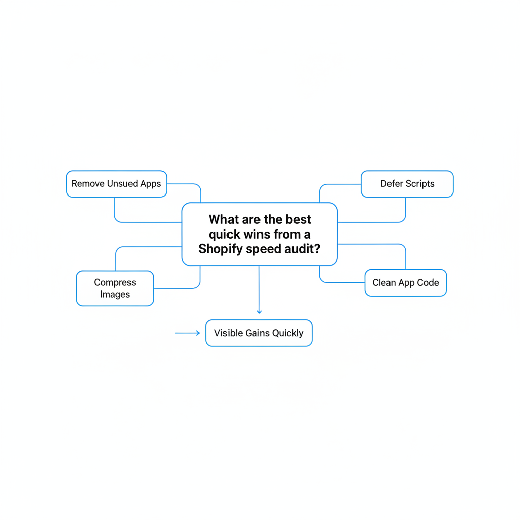 Shopify 速度审计中最值得优先做的快速优化有哪些？