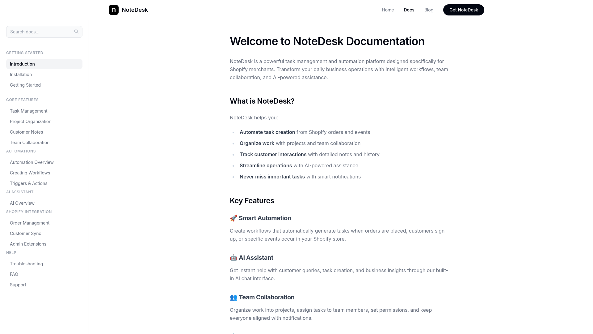 NoteDesk 文档截图