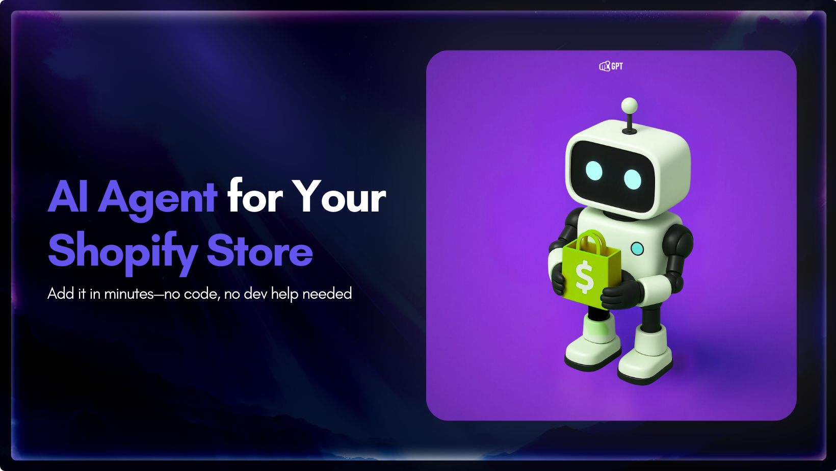 No-code Shopify AI chatbot example