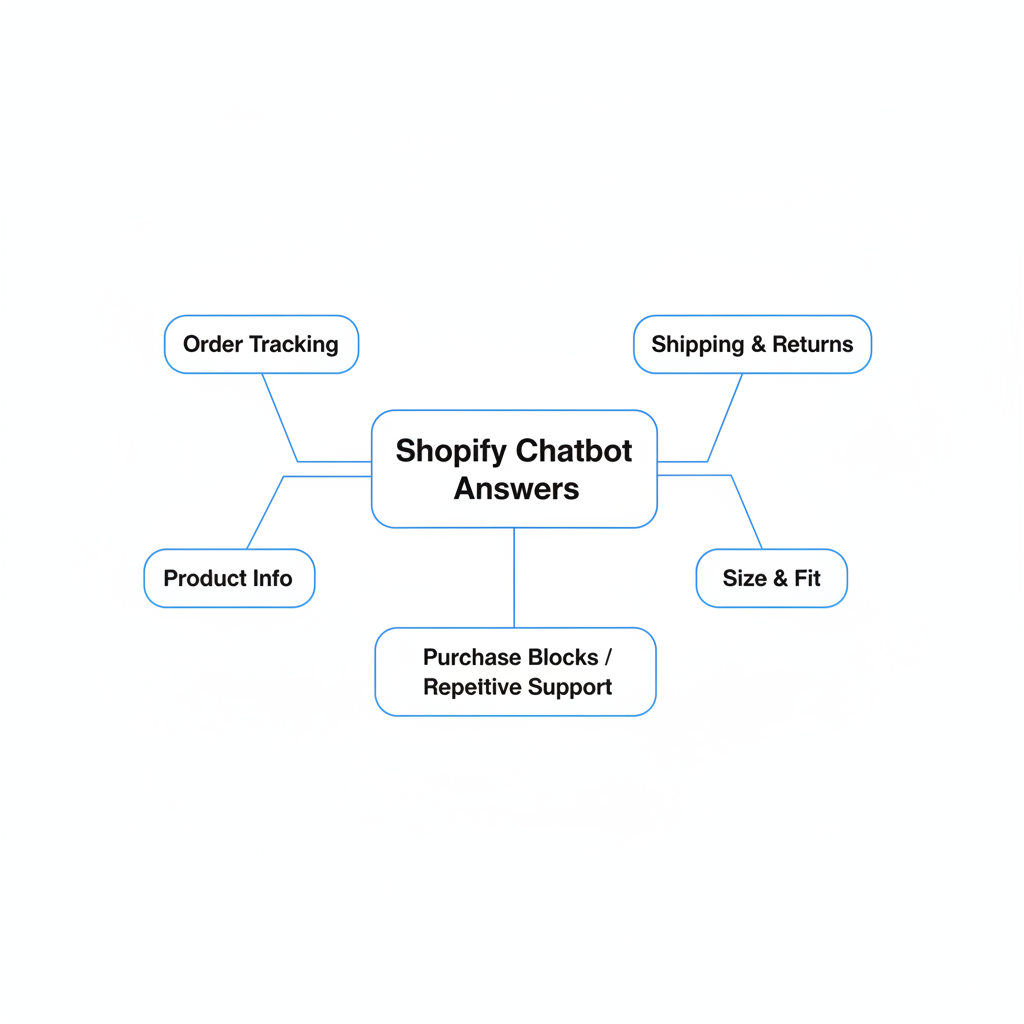 What should my Shopify chatbot actually answer?