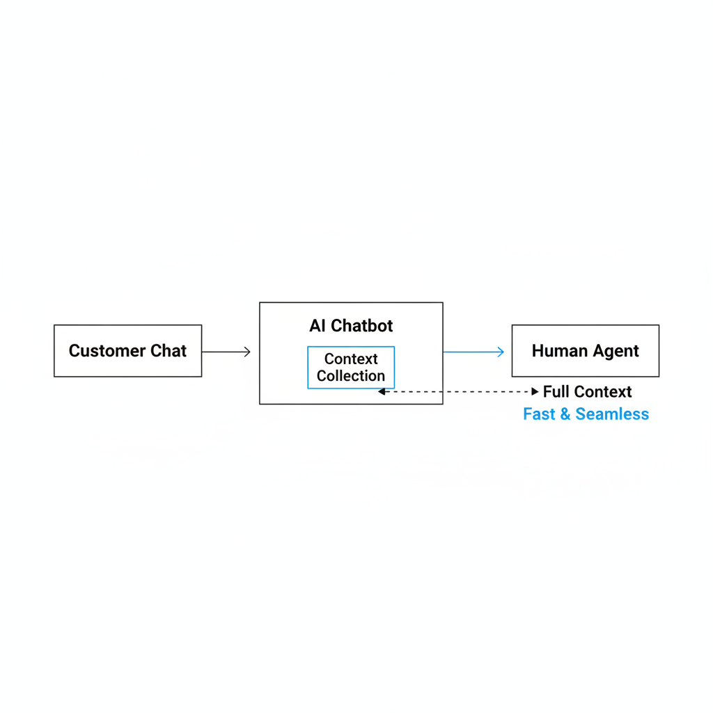 ¿Qué es una transferencia de Shopify chatbot a humano?