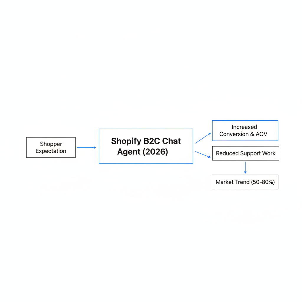 Why should Shopify brands use a chat agent for B2C shopping in 2026?