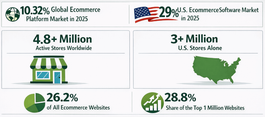 Wichtige Shopify Kennzahlen und Wachstumsstatistiken im Jahr 2026