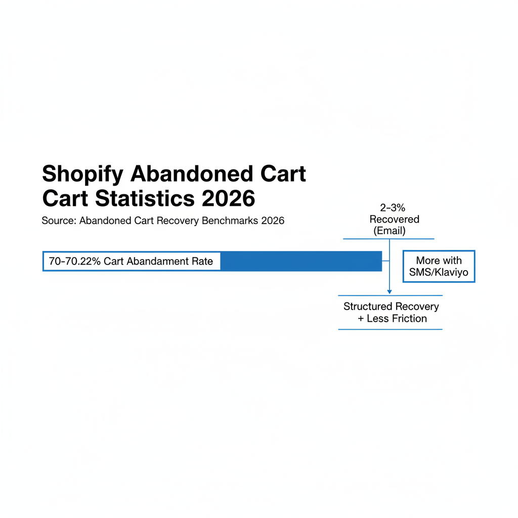 Wat zijn de nieuwste Shopify-statistieken over verlaten winkelwagens voor 2026?