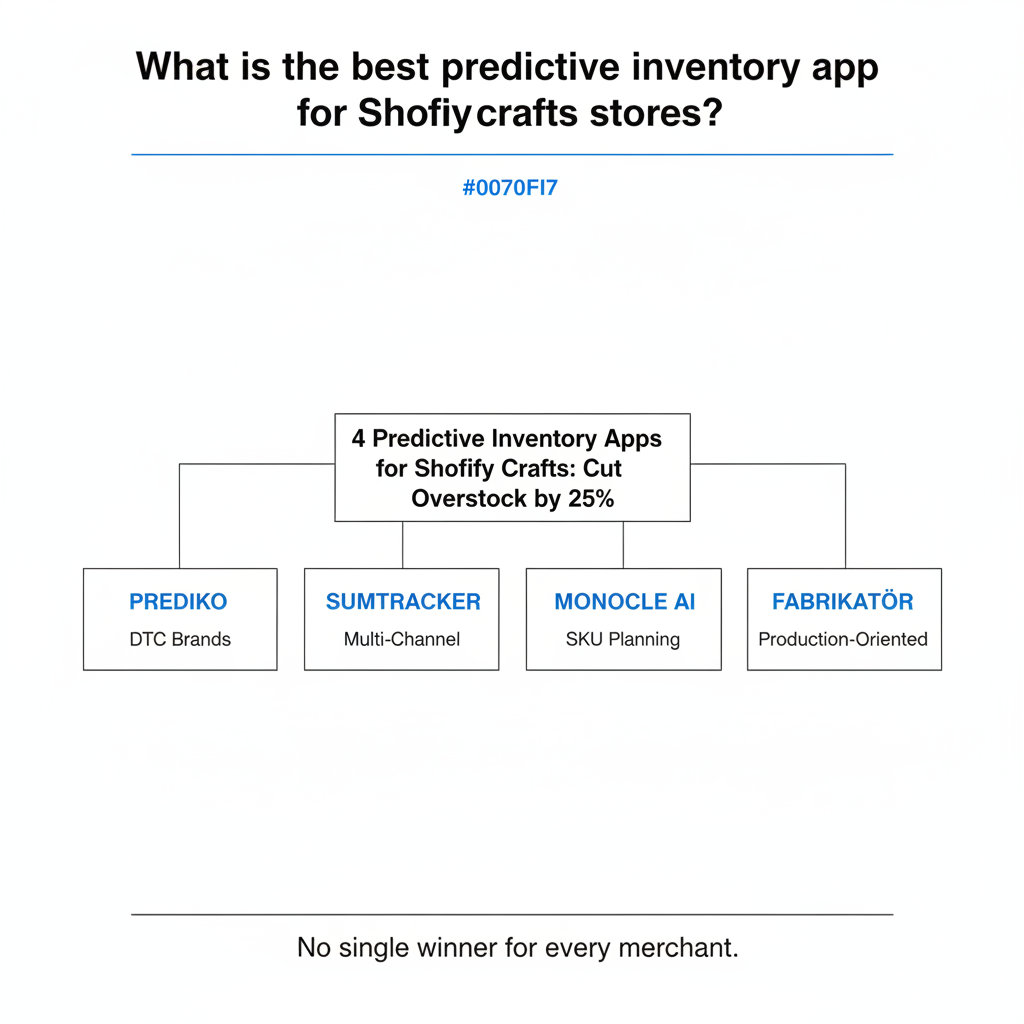 Qual è la migliore app di inventario predittivo per i negozi craft su Shopify?