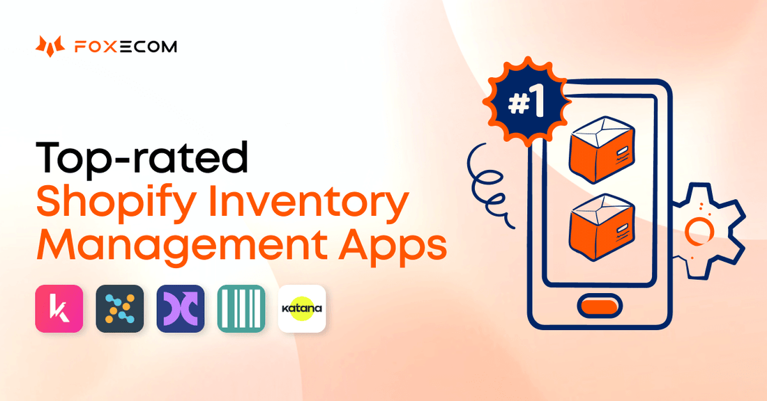 Illustrazione app di gestione inventario Shopify