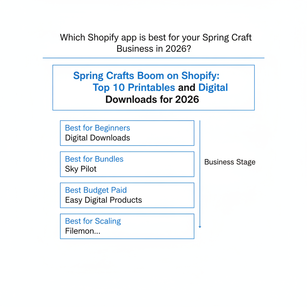 Which Shopify app is best for your spring craft business in 2026?