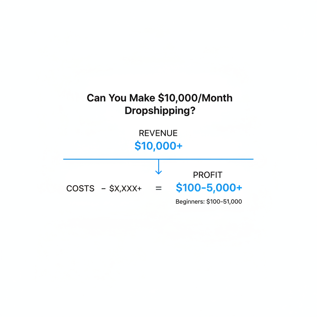你真的能在 Shopify 上通过代发每月赚 10,000 美元吗？