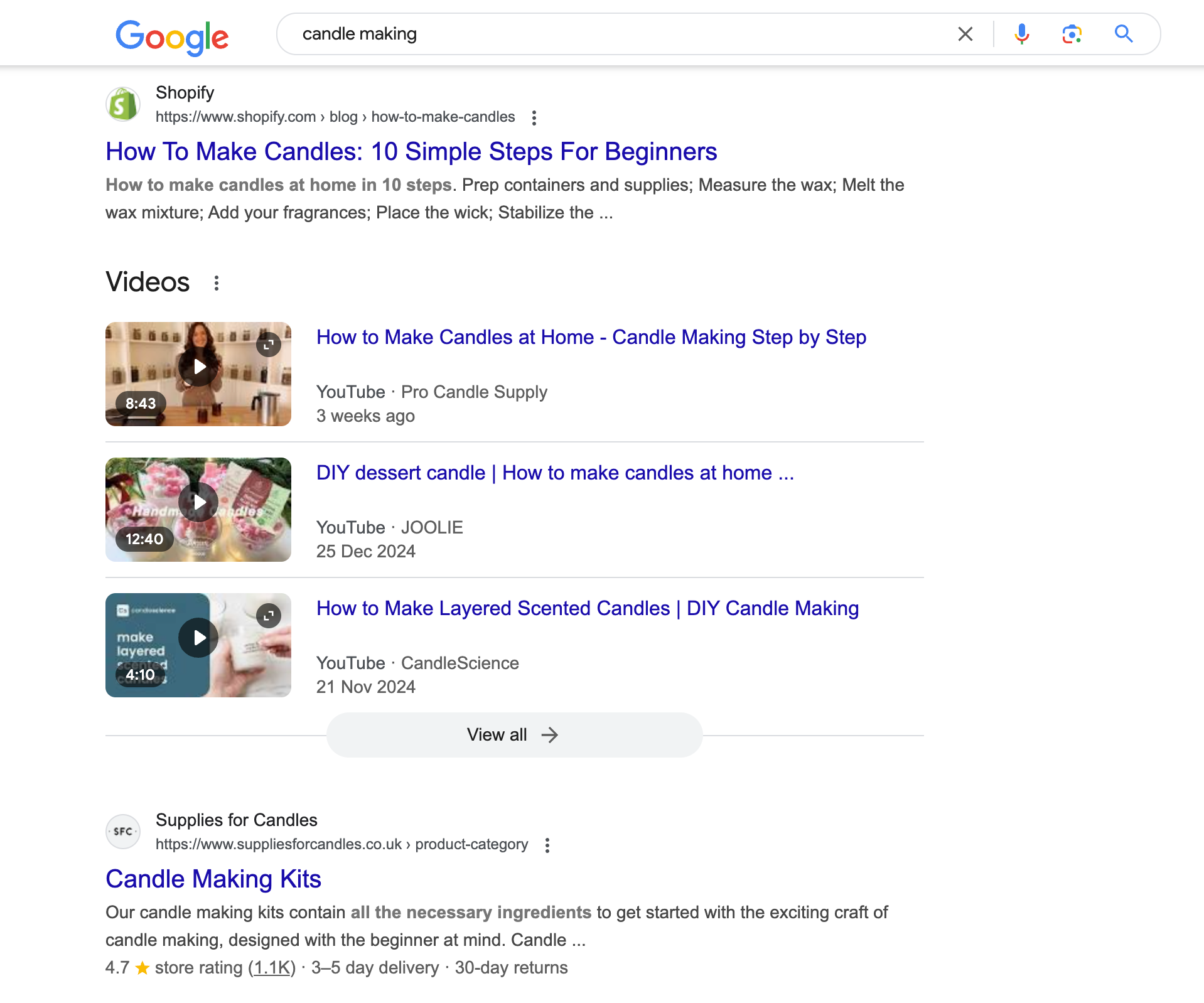Shopify-SEO-Checklistenbild relevant für die Optimierung eines Kerzenshops