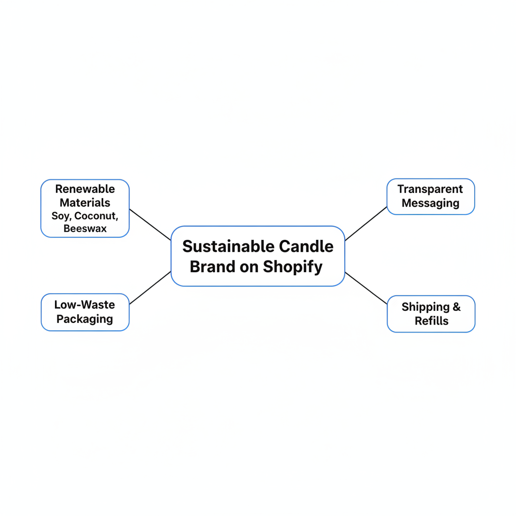 Cosa rende sostenibile un brand di candele su Shopify?