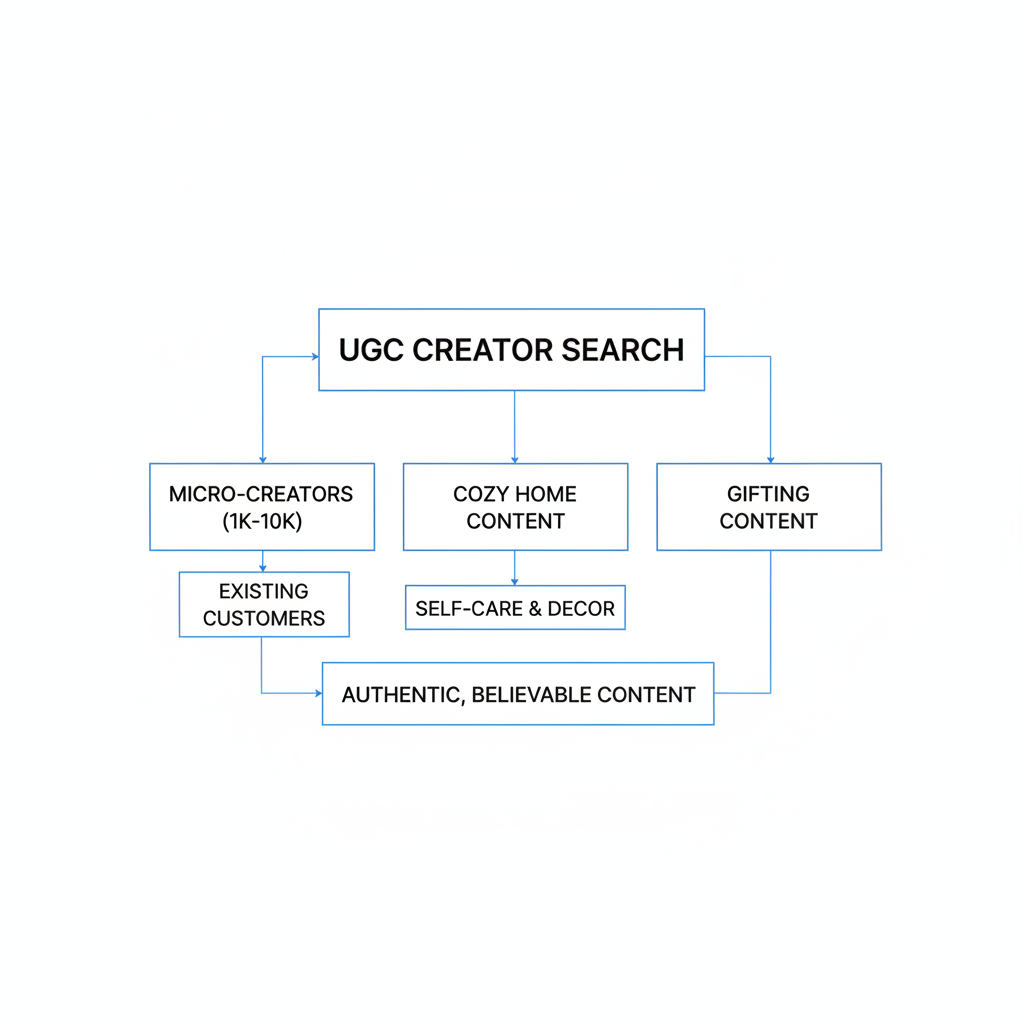 Comment trouver des créateurs UGC pour une marque de bougies ?