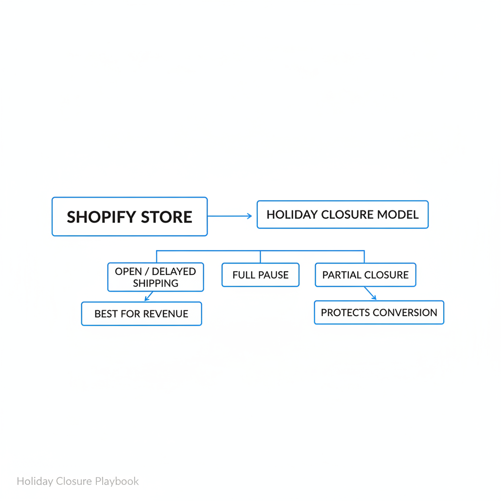 Qual é o melhor modelo de fechamento de feriado para uma loja Shopify?