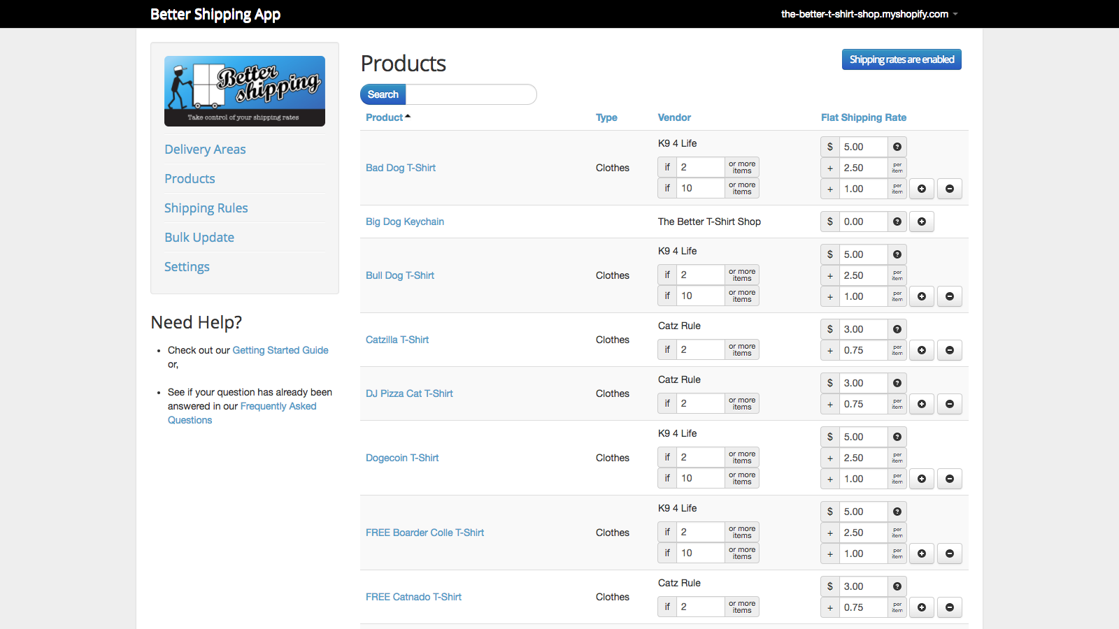 exclude products
