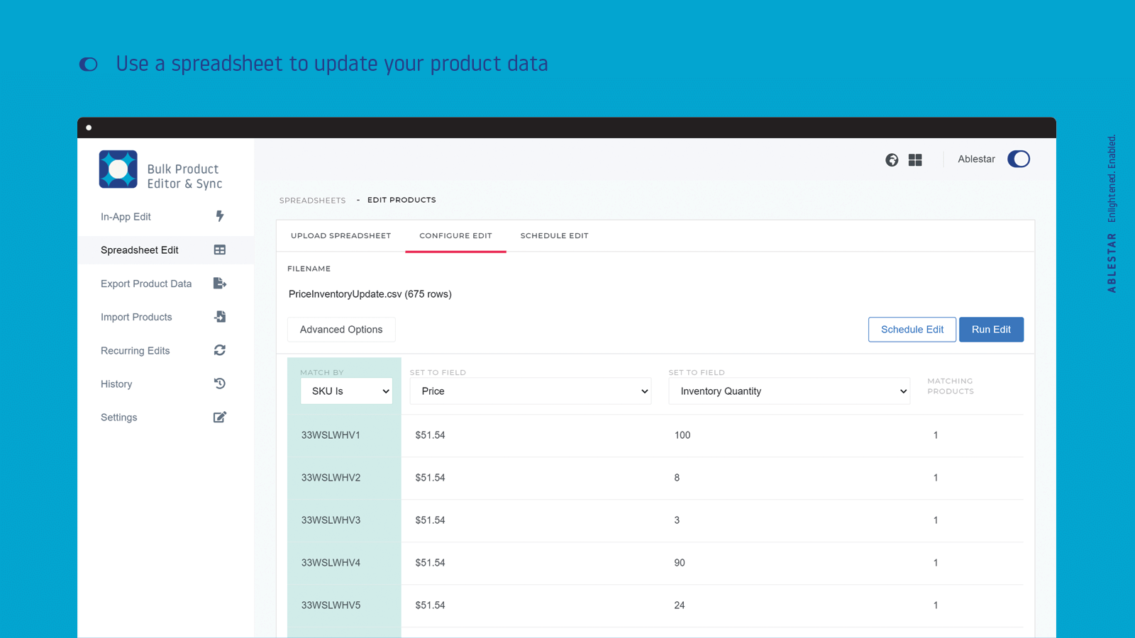 bulk edit product descriptions